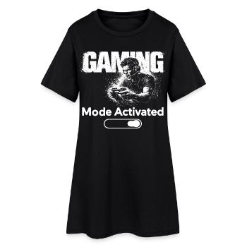 Mode Jeu Shirt Activé Cadeau Joueur Drôle - Robe T-shirt Femme - noir - Devant