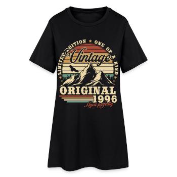 Original 1996 Vintage Vintage Cadeau d’anniversaire - Robe T-shirt Femme - noir - Devant