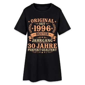 Original seit 1996 Retro 30. Geburtstag Geschenk - Frauen T-Shirt-Kleid - Schwarz - Vorne