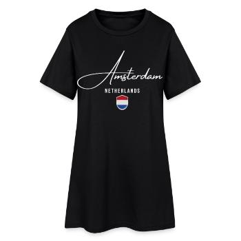 Amsterdam Holland, elegant design Amsterdam - Women’s T-Shirt Dress - black - Front