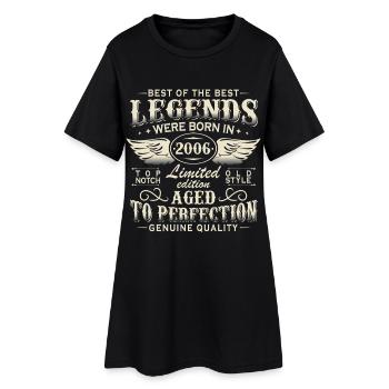 Cadeau d’anniversaire Legends 2006 Vintage 2006 - Robe T-shirt Femme - noir - Devant