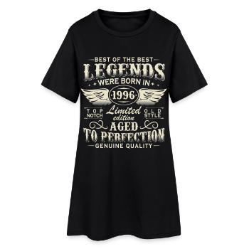 Cadeau d’anniversaire Legends 1996 Vintage 30 - Robe T-shirt Femme - noir - Devant