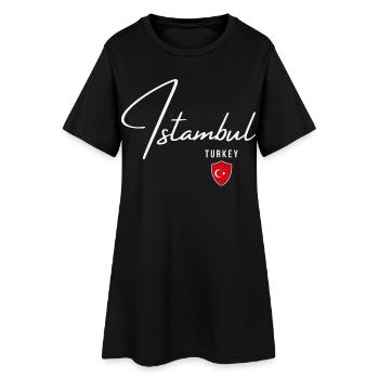 Istanbul Turquie, design élégant Istanbul - Robe T-shirt Femme - noir - Devant