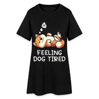 Se sentir fatigué Shiba Inu Shiba Propriétaire Shiba - Robe T-shirt Femme - noir - Devant