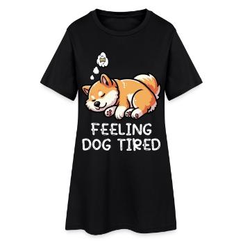 Se sentir fatigué Shiba Inu Shiba Propriétaire Shiba - Robe T-shirt Femme - noir - Devant