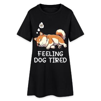 Se sentir fatigué Shiba Inu Shiba Propriétaire Shiba - Robe T-shirt Femme - noir - Devant