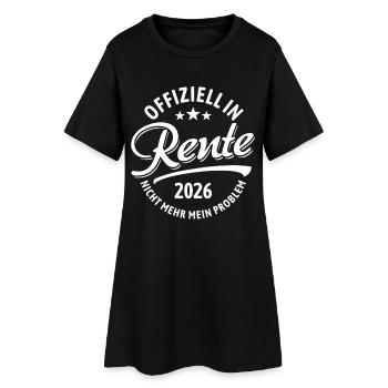Offiziell in Rente 2026, Nicht Mehr Mein Problem - Frauen T-Shirt-Kleid - Schwarz - Vorne
