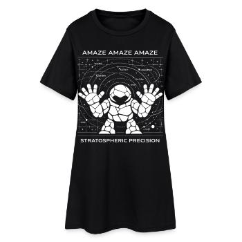 AMAZE Stratospheric Precision Rocky Astronaut - Women’s T-Shirt Dress - black - Front