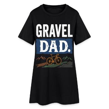 Vélo de Papa Gravel Aventure à vélo de Papa - Robe T-shirt Femme - noir - Devant