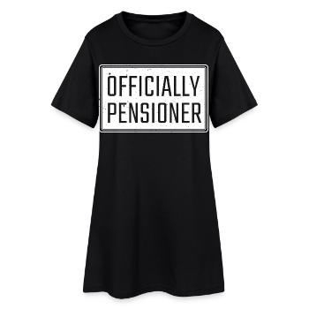 Officiellement retraité - Robe T-shirt Femme - noir - Devant