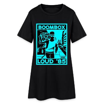 Boombox Loud 85 Neon Retro - Robe T-shirt Femme - noir - Devant