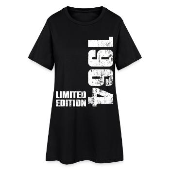 62-jähriges Geburtstagsgeschenk 1964 - Frauen T-Shirt-Kleid - Schwarz - Vorne