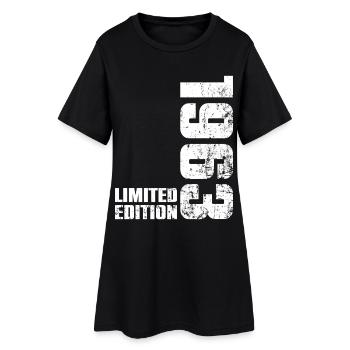 63 Jahre alt 1963 Geburtstagsgeschenk Männer Frauen - Frauen T-Shirt-Kleid - Schwarz - Vorne