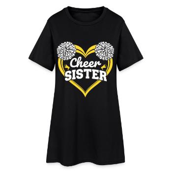 Cheer Sister - Women’s T-Shirt Dress - black - Front