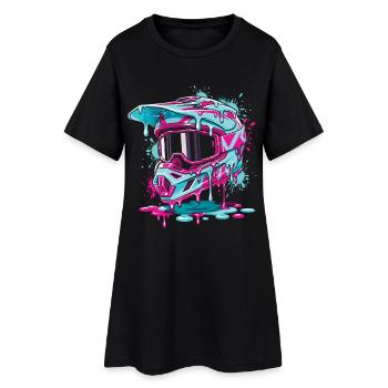 Motocross, Motocross Rider, Dirt Bike, Dirt Biker - Women’s T-Shirt Dress - black - Front