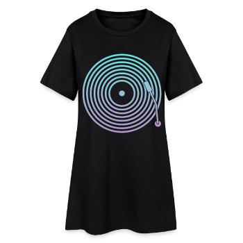 DJ Vinyl Music - Robe T-shirt Femme - noir - Devant