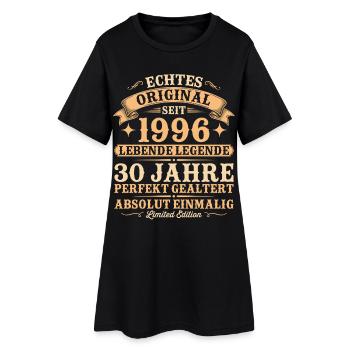 30. Geburtstag Original 1996 Jahrgang geboren - Frauen T-Shirt-Kleid - Schwarz - Vorne