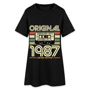Original 1987 Édition Vintage limitée - Robe T-shirt Femme - noir - Devant