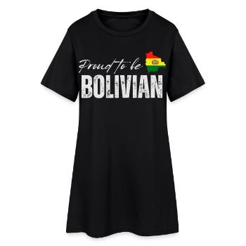 Bolivian proud, I love Bolivia - Women’s T-Shirt Dress - black - Front