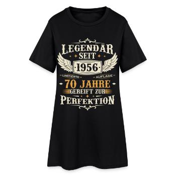 1956 Legendär Jahrgang Geburtstag Geschenk Retro - Frauen T-Shirt-Kleid - Schwarz - Vorne