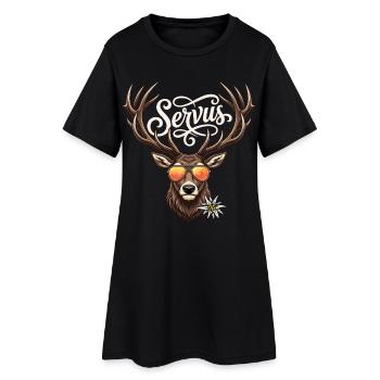 Servus T-Shirt Men's Traditional Shirt Traditional Shirt - Women’s T-Shirt Dress - black - Front