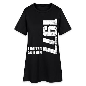 Cadeau d'anniversaire 49 ans 1977 Homme Femme - Robe T-shirt Femme - noir - Devant