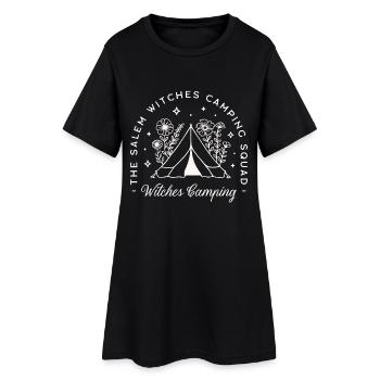 Sorcières campant groupe de camp d’été de sorcières - Robe T-shirt Femme - noir - Devant