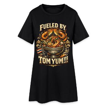Thailand Thai Pride Fueled By Tom Yum - Women’s T-Shirt Dress - black - Front