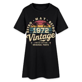 Vintage Mai 1972 : Le Mythe Authentique Mai 1972 - Robe T-shirt Femme - noir - Devant