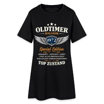 54. Geburtstag Geschenk Mann Oldtimer Vintage 1972 - Frauen T-Shirt-Kleid - Schwarz - Vorne