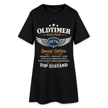 50. Geburtstag Geschenk Mann Oldtimer Vintage 1976 - Frauen T-Shirt-Kleid - Schwarz - Vorne