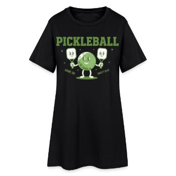 Jeu de joueur drôle de pickleball sur l’amour du sweet spot - Robe T-shirt Femme - noir - Devant