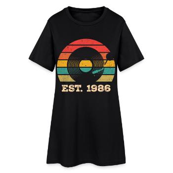 Millésime 1986 - Robe T-shirt Femme - noir - Devant
