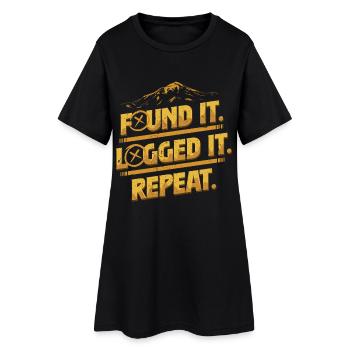 géocache - Robe T-shirt Femme - noir - Devant