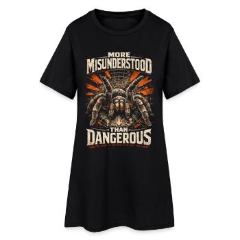 Vogelspinne More Misunderstood - Frauen T-Shirt-Kleid - Schwarz - Vorne