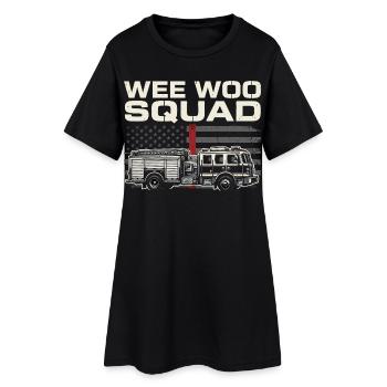 Conception du service de sauvetage de l’escouade Wee Woo - Robe T-shirt Femme - noir - Devant