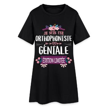 Orthophoniste Géniale Édition Limitée - Robe T-shirt Femme - noir - Devant