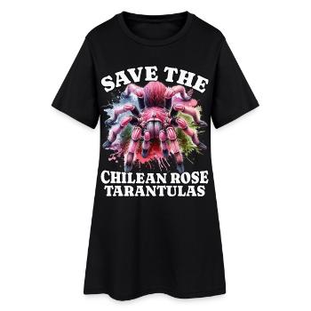 Sauver la tarentule du Chili - Robe T-shirt Femme - noir - Devant