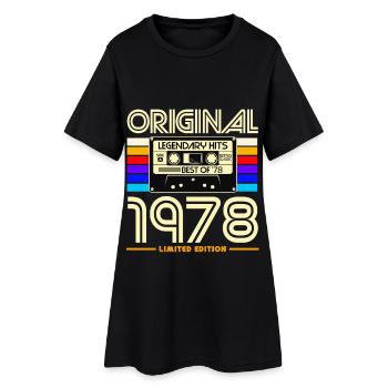 Original 1978 Cassette Retro - Robe T-shirt Femme - noir - Devant