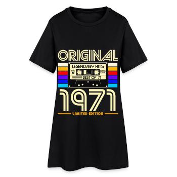 Cassettes 1971 Édition Limitée - Robe T-shirt Femme - noir - Devant