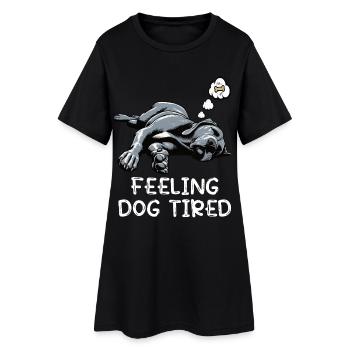 Se sentir fatigué Dogue Allemand Dogue Grand Dogue Chien - Robe T-shirt Femme - noir - Devant