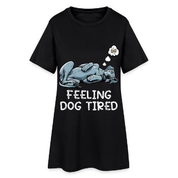 Se sentir fatigué Dogue Allemand Dogue Grand Dogue Chien - Robe T-shirt Femme - noir - Devant