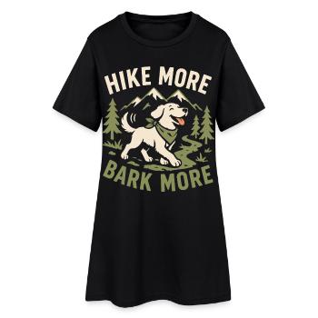 Marchez plus, aboiez plus de design canin d’extérieur - Robe T-shirt Femme - noir - Devant