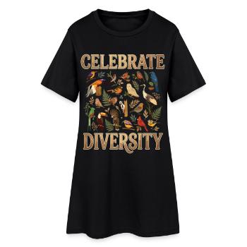 Célébrez la diversité des oiseaux Nature des oiseaux - Robe T-shirt Femme - noir - Devant