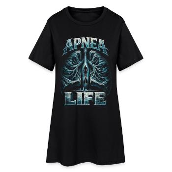 Freediving Freediving Apnea Life - Women’s T-Shirt Dress - black - Front