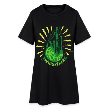 cornemuses cornemuse chuchoteur - Robe T-shirt Femme - noir - Devant