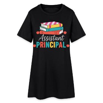 Konrektor Assistant Principal Bücher - Frauen T-Shirt-Kleid - Schwarz - Vorne