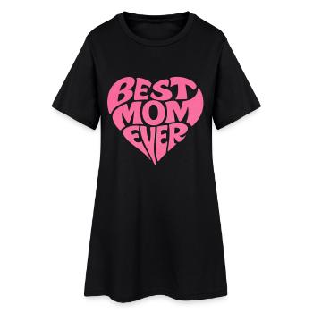 Meilleur cadeau de fête des mères pour un cœur de maman - Robe T-shirt Femme - noir - Devant