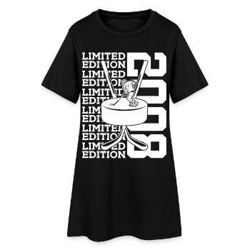 LIMITED EDITION 2008 EISHOCKEY 18. GEBURTSTAG - Frauen T-Shirt-Kleid - Schwarz - Vorne