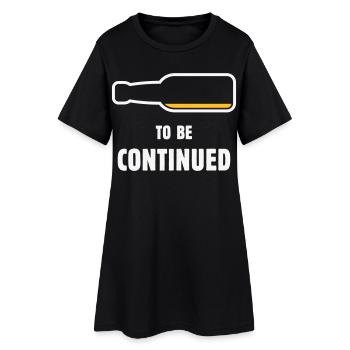 À suivre (Bier / Bierchen / NEG 2C) - Robe T-shirt Femme - noir - Devant